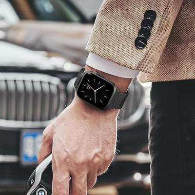 Magnetische stalen band - Zeer sterke magneet - Zwart - Geschikt voor Apple Watch 38mm / 40mm / 41mm / 42mm Magnetische stalen band - Zeer sterke magneet - Zwart - Geschikt voor Apple Watch 38mm / 40mm / 41mm / 42mm