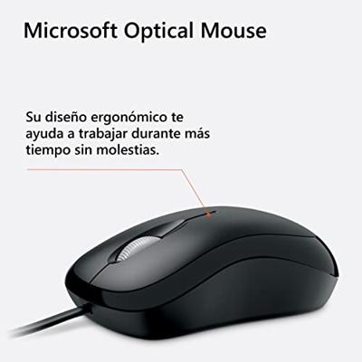 Microsoft Basic Optical Mouse muis Ambidextrous USB Type-A Optisch 800 DPI
