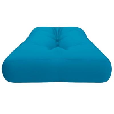 VidaXL Palletkussen 120x40x12 cm stof lichtblauw