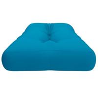 VidaXL Palletkussen 120x40x12 cm stof lichtblauw - thumbnail