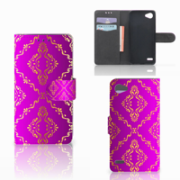 Wallet Case LG Q6 | LG Q6 Plus Barok Roze - thumbnail