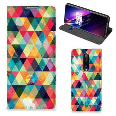 OnePlus 8 | Hoesje met Magneet | Geruit