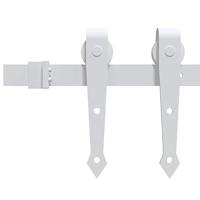 Schuifdeur met hardware set 73,5x211 cm van massief grenenhout - thumbnail
