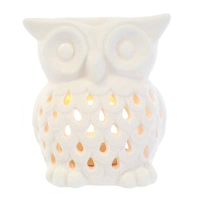 Witte Aromabrander Uil (11 x 9 x 7 cm) Witte Aromabrander Uil (11 x 9 x 7 cm)