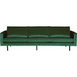 WOOOD Bank 3-zits 'Rodeo' Velvet, kleur Forest Green
