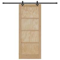 Schuifdeur met Hardware Set 'ORKDAL'Massief Hout van Grenen - thumbnail