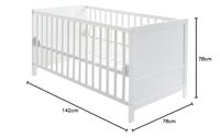 roba Kinderbed 70 x 140 cm (Wit) - thumbnail