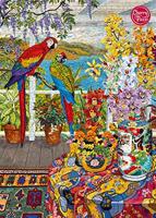 Parrots on the Veranda Puzzel 1000 Stukjes - thumbnail