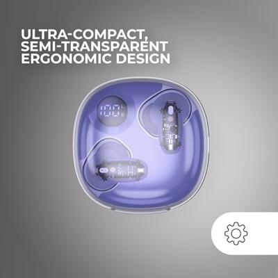 Draadloze Hoofdtelefoon met Oplaadetui Mars Gaming Paars