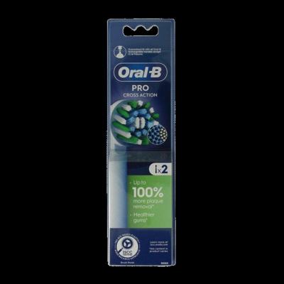 Oral B Opzetborstel cross action 2 Stuks