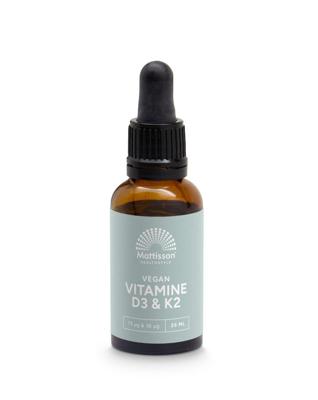 Mattisson Healthstyle Vitamine D3&K2 Vegan Druppels Mattisson Healthstyle Vitamine D3&K2 Vegan Druppels