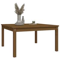 Tuintafel 82,5x82,5x45 cm massief grenenhout honingbruin - thumbnail