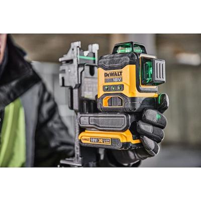DeWALT DCLE34031N 3x360° Compacte kruislijnlaser groen 18V XR Basic Body in koffer - thumbnail