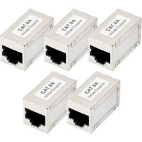 Digitus DN-93905-5 Digitus CAT 6A modulaire koppeling, afgeschermd - 5 stuks DN-93905-5 RJ45, behuizing (koppeling) Aantal polen (sensoren) 8 Zilver 5 stuk(s) - thumbnail