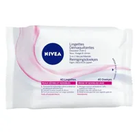 Nivea 3in1 Verzachtende Reinigingsdoekjes - Droge of Gevoelige Huid - 40 doekjes - thumbnail