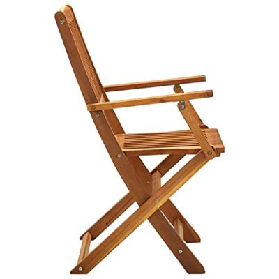 Tuinstoelen inklapbaar 2 st massief acaciahout - thumbnail
