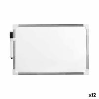 Magnetisch Bord met Markeerstift Wit Aluminium 20 x 30 cm (12 Stuks) - thumbnail