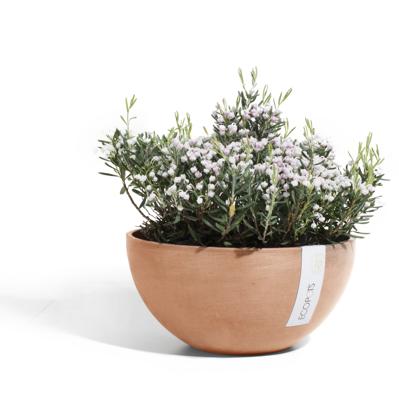 Ecopots Brussels kunststof bloempot Terracotta - Ø 28 cm