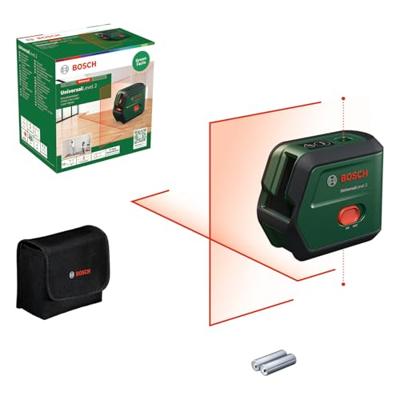 Bosch Home and Garden UniversalLevel 2 Kruislijnlaser Reikwijdte (max.): 12 m Bosch Home and Garden UniversalLevel 2 Kruislijnlaser Reikwijdte (max.): 12 m