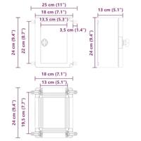VidaXL Bedieningskast grijs 47 x 20 x 60 cm abs kunststof - thumbnail