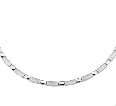 TFT Collier Staal Poli/mat 5 mm x 42+3 cm