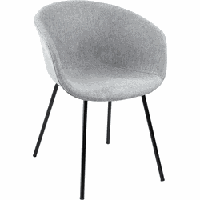 Kick eetkamerstoel Kate - Grijs - thumbnail