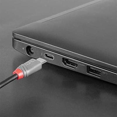 LINDY USB-kabel USB 2.0 USB-C stekker, USB-B stekker 1.00 m Zwart 36941