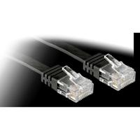 LINDY 47521 RJ45 Netwerkkabel, patchkabel CAT 6 U/UTP 1.00 m Zwart 1 stuk(s) - thumbnail