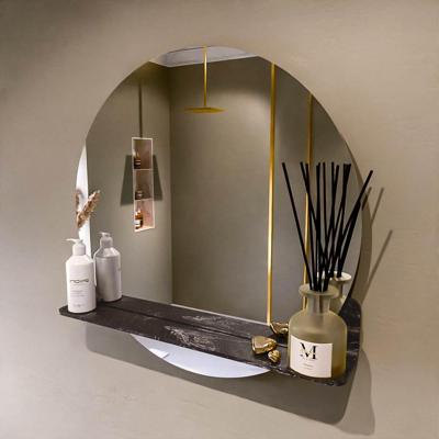 MONDIAZ SPOT spiegel rond 70cm met Spiegelplanchet kleur Lava. MONDIAZ SPOT spiegel rond 70cm met Spiegelplanchet kleur Lava.