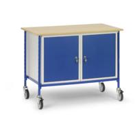 Fetra Hauptartikel 5868 Tafel en kabinetwagen Staal Poedercoating Laadvermogen (max.): 150 kg Stralend blauw (RAL 5007) - thumbnail