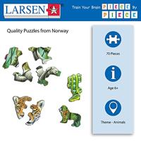 Selecta Larsen legpuzzel dieren - zuid amerikaans regenwoud, 70st. - thumbnail