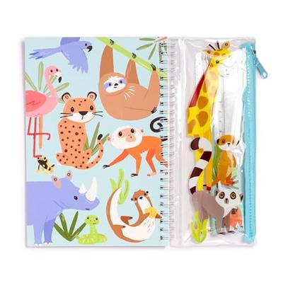 Zooniverse Ringgebonden Notitieboekje & 6-delige Schrijfset