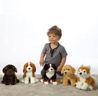 Beagle Hond Knuffel - GIPSY TOYS - Zittend, 25 cm - thumbnail