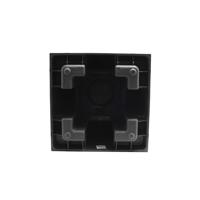 Vierkante bloembak, 40 cm hoog - EDA - Volcania - 31 L - Binnen/buiten - 39,5 x 39,5 x H 80 cm - Antracietgrijs - thumbnail