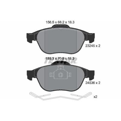 Remblokkenset, schijfrem 2453601 Remblokkenset, schijfrem 2453601