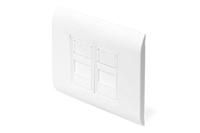 Digitus DN-93802 Keystone houder 2-voudig Wit - thumbnail