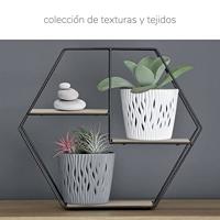 Prosperplast Plantenpot - kunststof - creme wit - D28 x H26 cm - thumbnail