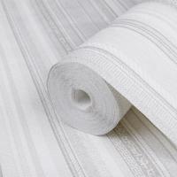 VidaXL Vliesbehang 3d strepenpatroon 10x0,53 m grijs - thumbnail