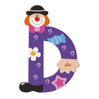 Sevi letter clown d: 10 cm (81740)