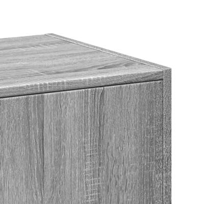 Apothekerskast 30x41x118 cm bewerkt hout grijs sonoma eiken - thumbnail