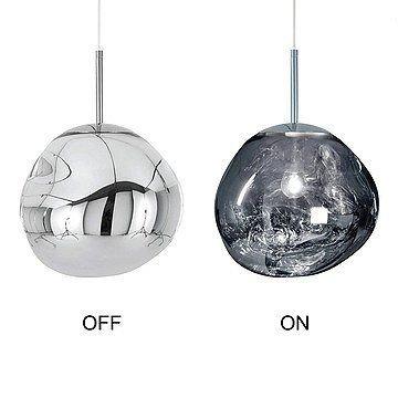 Hanglamp Sanimex Njoy Met E27 Fitting 36 cm Inclusief 4W Lamp Glas Chroom