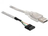 Delock 83078 Kabel USB 2.0-A mannetje naar pin-header - thumbnail
