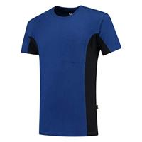 Tricorp T-shirt Bi-Color - Workwear - 102002 - koningsblauw/marine blauw - maat XXL - thumbnail