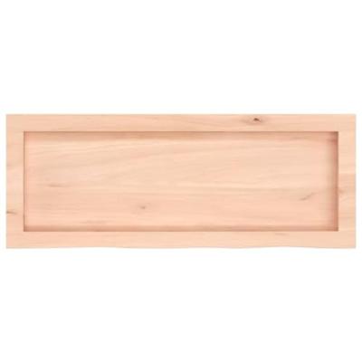 VidaXL Wastafelblad 80x30x(2-6) cm onbehandeld massief hout