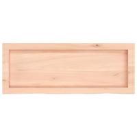 VidaXL Wastafelblad 80x30x(2-6) cm onbehandeld massief hout - thumbnail