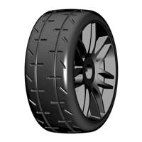 GRP T01 REVO - S2 XSoft - Mounted on New Spoked Black Wheel - 1 Pair - thumbnail
