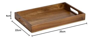 Jay Hill Dienblad Acacia Naturel 35 x 22 cm