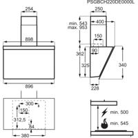 AEG DVE5961HB Schouwkap Zwart - thumbnail