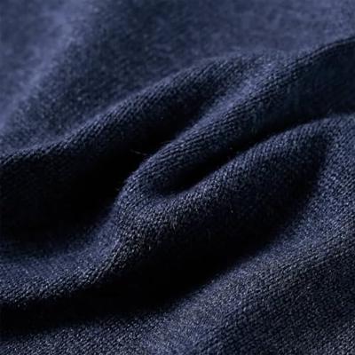 Kindertrui gebreid 128 marineblauw