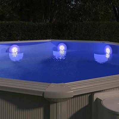 VidaXL Zwembadlamp dompelbaar drijvend led met afstandsbediening wit VidaXL Zwembadlamp dompelbaar drijvend led met afstandsbediening wit